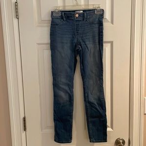 Abercrombie kids pull on jean legging, size 13/14